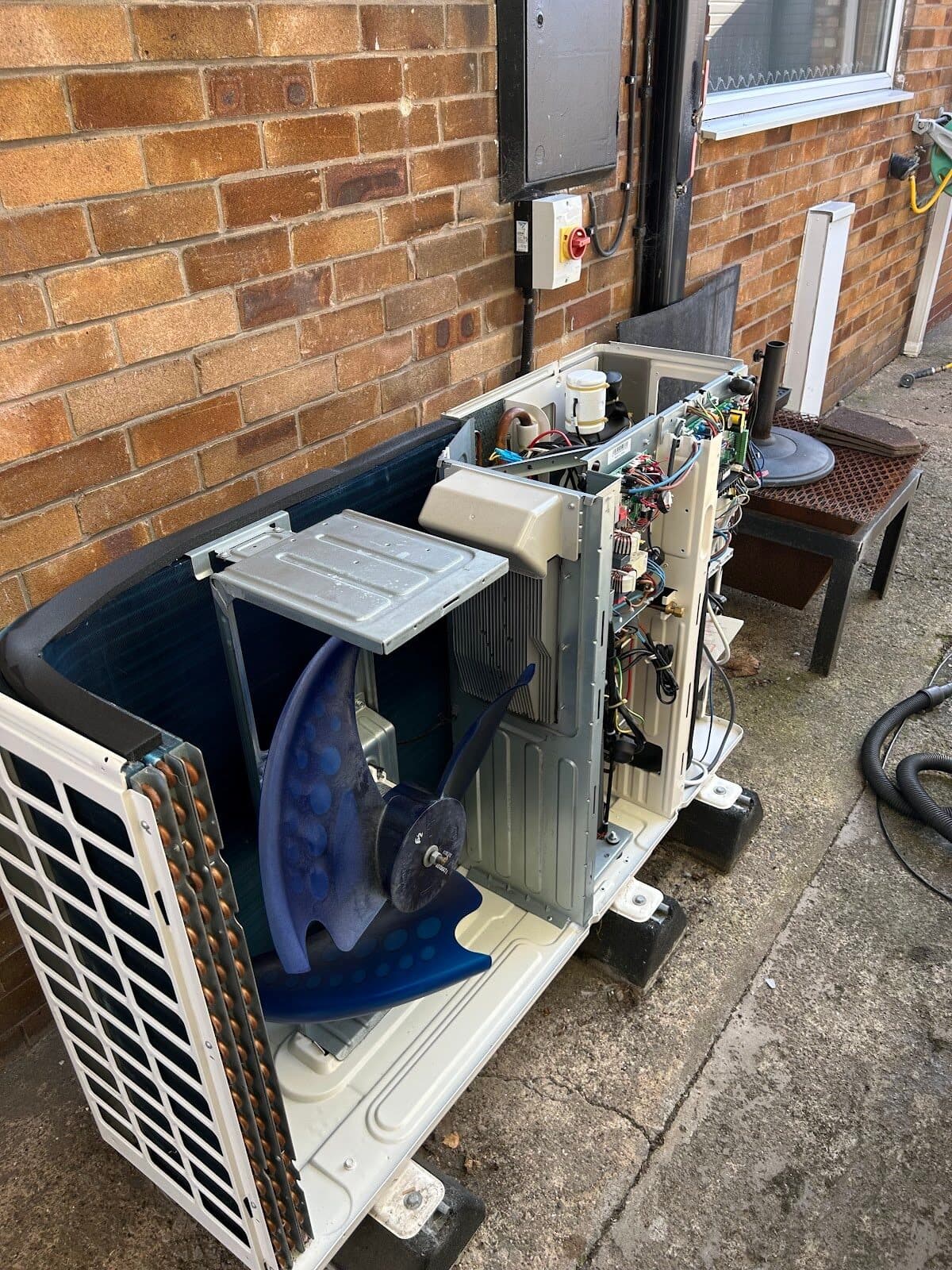 Air source heat pump service detail by Nimbus Boilers & Heat Pumps