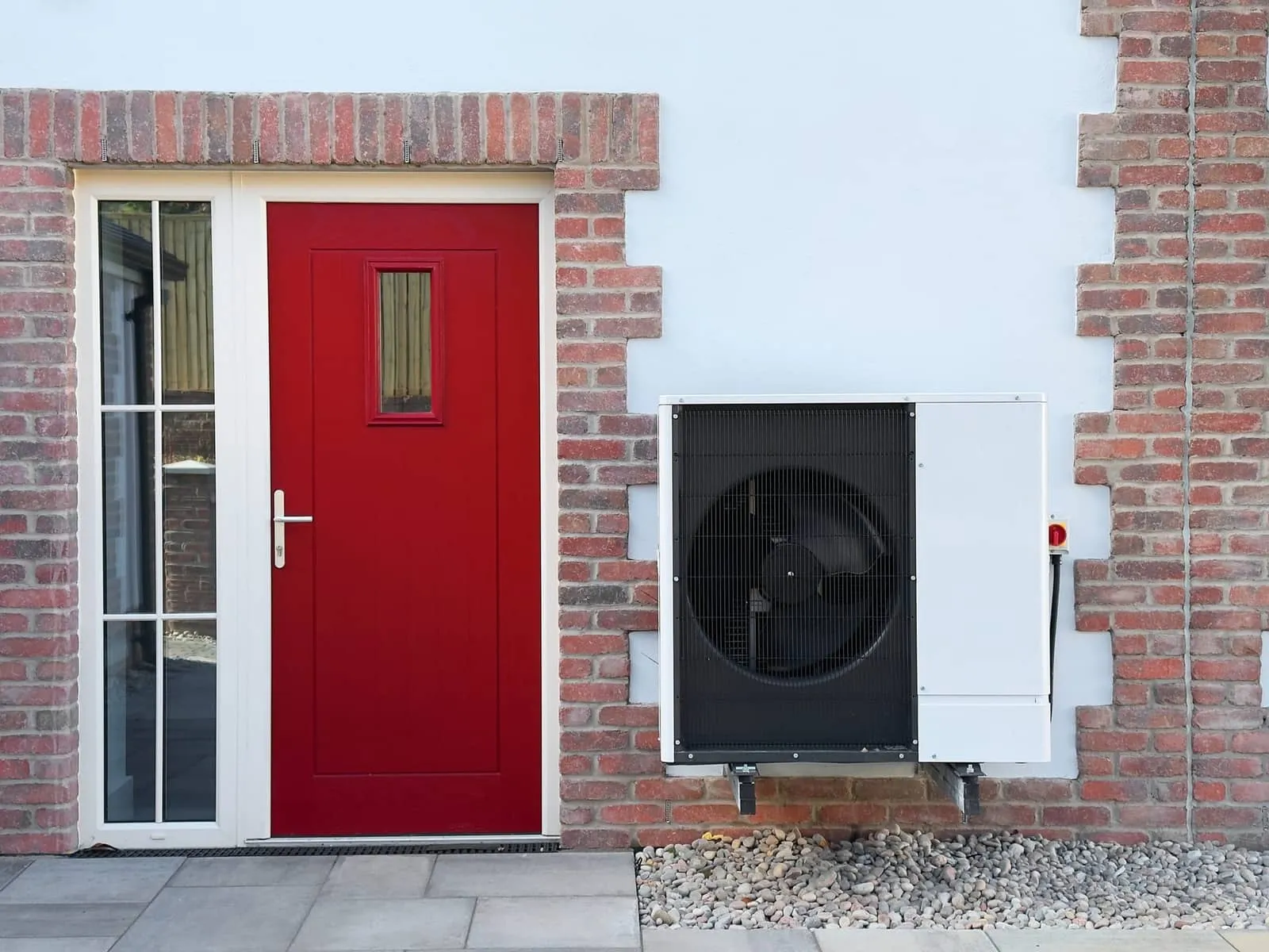 Air source heat pump installation